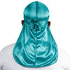 Picture of ForceWave Silky Durag for Men Wave Cap Satin Dorag for Men Women 360 Wave (Turquoise)