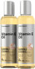 Picture of Horbäach Vitamin E Oil | 5000 IU | 8 oz (2 x 4oz) Value Pack | for Skin, Hair, Face & Body | Vegetarian, Non-GMO, and Gluten Free Formula