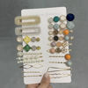 Picture of Mehayi 20 PCS Macaron Pearls and Acrylic Resin Hair Clips, Handmade Cute Hair Barrettes Bobby Pins, Glitter Crystal Geometric Hairpin, Elegant Gold Hair Accessories, Gifts for Women Girls…
