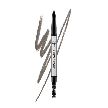 Picture of IT Cosmetics Brow Power Eyebrow Pencil - Universal Shades - Long-Lasting Eyebrow Pencil, Budge-Proof Formula - With Biotin - Natural-Looking Brow Pencil with Hair Like Strokes - Built-in Spoolie Brush