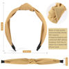 Picture of DiyJibb Headbands for Women Girls - 6PCS Stylish Top Knotted Headbands - Knotted Headband for Women - Head Bands Wide Hairband Hair Accessories