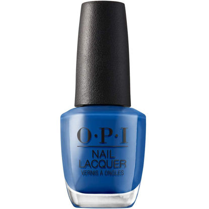 Picture of OPI Nail Lacquer Mi Casa Es Blue Casa | Opaque Bright Blue Crème Chip Resistant Nail Polish | Mexico City Collection
