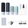 Picture of Zafit 18 Pack travel Bottles for Toiletries, TSA Approved Silicone Travel Containers Leak Proof Refillable Travel Accessories for Shampoo Conditioner Lotion Body Wash(Multicolored A)