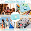 Picture of URSKYTOUS Gifts for Girls Initial Makeup Bag Personalized Cosmetic Bag with Zipper Cute Travel Toiletry Bag Waterproof PU Preppy Makeup Pouch Birthday Gift for Teen Girls Women(Blue D)