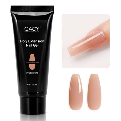 Picture of GAOY Poly Gel, 60g Nail Extension Gel, Natural Nude Builder Gel Nail Enhancement Gel for Beginner & Professional Nail Art Salon DIY at Home