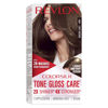 Picture of Revlon ColorSilk Tone + Gloss + Care Demi Permanent Hair Color, Hair Dye with Leave in Scalp and Hair Serum, 2x Shinier, 4x Stronger, 6 Light Brown, 4.5 fl. oz