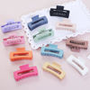 Picture of Sisiaipu 4.1 Inch Jumbo Hair Clips - 12 Pcs Colorful Square Jaw Clips for Thick Hair, Women and Girls Hair Accessories