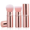 Picture of Keriloo Makeup Brush 2 Pack, Retractable Travel Kabuki Powder Foundation Makeup Brush Face Blush Brushes for Blending Liquid, Blush, Bronzer, Buffing, Sunscreen,Flawless Cosmetics