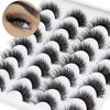 Picture of Losha Lashes Fluffy Cat Eye Lashes 14 Pairs 3D False Eyelashes Soft Crossed Eye Lashes Pack Comfortable Fake Eyelashes(614)