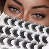 Picture of Losha Lashes Fluffy Cat Eye Lashes 14 Pairs 3D False Eyelashes Soft Crossed Eye Lashes Pack Comfortable Fake Eyelashes(614)
