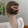 Picture of ATODEN Flat Hair Clips for Women Pink Lay Flat Hair Claw Clips for Thin Thick Hair 3Pcs French Concord Hair Clips Large Hair Clips Matte Jaw Clips Hair Clamps Hair Accessories