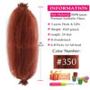 Picture of Afro Twist Hair Springy Afro Twist Hair 24 Inch 3 Packs Pre Fluffed Spring Twist Hair Pre Stretched Wrapping Hair for Soft Locs Hair Extensions (24 Inch (Pack of 3), 350#)