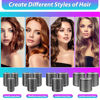 Picture of Hair Curlers Set with 24 Rollers (6 Jumbo, 6 Large, 6 Medium, 6 Small) and 24 Clips for All Hair Lengths (Black)