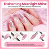 Picture of Beetles Cat Eye Gel Nail Polish Set, 6 Color Jelly Shimmer Glass Spring Gel Nail Polish with Magnet Nude Reflective Clear Champagne Pink Purple Magnetic Gel Polish Valentine's Day Gifts for Women