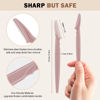 Picture of D 12 PCS Eyebrow Razor,Dermaplane Razor,Face Razors for Women,Dermaplaning Tool for Face,3 Colors Facial Hair Shavers with Precision Cover,Facial Hair Remover for Women,Eyebrow Trimmers for Men(Gray)