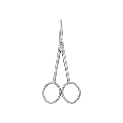 Picture of LIVINGO Premium Cuticle Scissors, 4 Inch Small Nail Scissors with Sharp Straight Blade Stainless Steel Manicure Scissors for Men & Women Trimming Nails, Beard, Eyelashes and Eyebrow