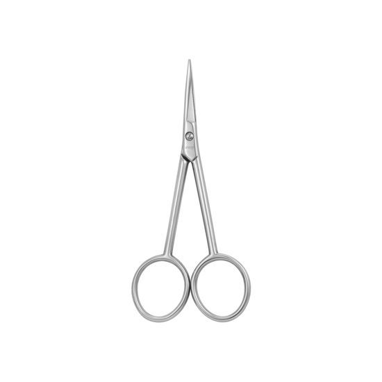Picture of LIVINGO Premium Cuticle Scissors, 4 Inch Small Nail Scissors with Sharp Straight Blade Stainless Steel Manicure Scissors for Men & Women Trimming Nails, Beard, Eyelashes and Eyebrow