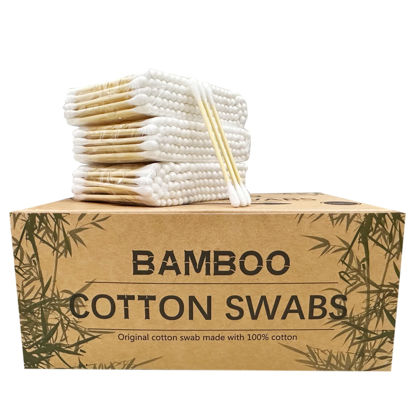 Picture of Bamboo Cotton Swabs, Wooden Cotton Swabs 1200pcs
