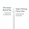 Picture of AOA Studio Eyelash Lash Glue Enhancers 4pcs Strip Lash Adhesive Strong Hold Water Proof Formula No Irritation Latex Free Long Lasing Quick Dry Eyelash Adhesive 0.17oz Each (4 Pack) (Clear)