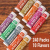 Picture of AZEN 240 Pack Lip Balm, Natural Lip Balm Bulk, Lip Care Product, Moisturizing Lip Balm for dry cracked lips - 10 Flavors