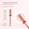 Picture of MelodySusie Large Barrel Nail Buffer Bit, Professional Safety Carbide Nail Bit for Nature Nail Bed File Cuticle Dead Skin Cleaning Nail Prepare, Two Way Rotate, Manicure Nail Salon Supply, Rose Gold