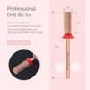 Picture of MelodySusie Large Barrel Nail Buffer Bit, Professional Safety Carbide Nail Bit for Nature Nail Bed File Cuticle Dead Skin Cleaning Nail Prepare, Two Way Rotate, Manicure Nail Salon Supply, Rose Gold