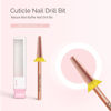 Picture of MelodySusie Tapered Barrel Nail Buffer Bit, Professional Safety Carbide Nail Bit for Nature Nail Bed File Cuticle Dead Skin Cleaning Nail Prepare, Two Way Rotate, Manicure Nail Salon Supply, Rose Gold