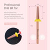 Picture of MelodySusie Tapered Barrel Nail Buffer Bit, Professional Safety Carbide Nail Bit for Nature Nail Bed File Cuticle Dead Skin Cleaning Nail Prepare, Two Way Rotate, Manicure Nail Salon Supply, Rose Gold