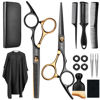 Picture of Hair Cutting Scissors Shears Kits, 15 Pcs Professional Hairdressing Scissors Set, Stainless Steel Hairdressing Shears Set Professional Thinning Scissors for Barber/Salon/Home/Men/Women/Kids/Adults
