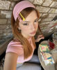 Picture of Women's Non-Slip Thick Headbands - Stretchy Sweat Bands for Yoga, Workout, Everyday Use - Pink Fashion Hair Accessories