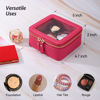 Picture of Aveniee Clear Makeup Bag Small, Mini Travel Toiletry Bag Cosmetic Bags Organizer, TSA Approved Clear Makeup Case Pouch with Zipper, Car Essentials for Women Men(Mini-Hotpink)