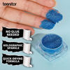 Picture of Teenitor Body and Face Glitter, Blue Body Glitter, Hair Glitter Gel, 6 Shapes Festival Makeup Glitter Gel for Face, Body, Hair, Glitter for Body Makeup