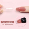 Picture of GAOY Poly Gel, 60g Nail Extension Gel, Pink Maroon Builder Gel Nail Enhancement Gel for Beginner & Professional Nail Art Salon DIY at Home