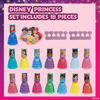 Picture of Disney Princess 15 Piece Water-Based Nail Polish with 3 Toe Spacers, Quick Dry, Peel Off, Gift Kit Set for Kids Girls, Ages 3 by Townley Girl