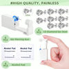 Picture of 24 Pcs Ear Piercing Kit Disposable Ear Piercing Gun Kit with 8 Pcs Self Piercing Gun and 8 Pcs Earrings Stud 8 Pcs Cleaning Pads