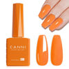 Picture of CANNI Orange Gel Polish, 1Pcs Bright Orange Gel Polish Light Orange Color Gel Polish Nail High Gloss Soak Off U V Gel Nail French Nail Manicure Salon DIY
