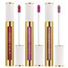 Picture of MAKI YIKA 3Pc Metallic Lipstick for Women, Red Pink Brown Glitter Lipstick, Long Lasting Lipstick Smudge Proof, Full-Coverage Liquid Lip Gloss (Red/Pink/Nude)