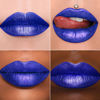 Picture of MAKI YIKA Blue Lipstick for Women Metallic Lipsticks Glitter Long Lasting Lipstick No Smudge No Transfer Liquid Pink Lip Gloss (BR015 Blue Storm)
