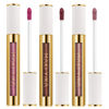 Picture of MAKI YIKA 3Pc Metallic Lipstick Long Lasting Pink Brown Nude Glitter Lipsticks High Shine Lipstick No Smudge No Transfer Liquid Lip Gloss (Pink/Nude/Brown)