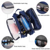 Picture of Toiletry Bag for Men Hanging Dopp Kit Water Resistant Shaving Bag Small Toiletry Bag for Traveling (Pure Royal Blue)