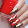Picture of DND Gel Polish Set - 1 each of Red Gel Polish and Red Nail Polish, 637 Lucky Red, 0.5 Fl Oz