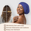 Picture of OLESILK 100% Mulberry Silk Bonnet for Sleeping Women, Silk Hair Wrap for Sleeping, Silk Sleep Bonnet for Women&Men, Real Silk, Not Satin