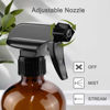 Picture of Worldgsb Glass Spray Bottles, 16oz Amber Glass Spray Bottles with Labels & Adjustable Nozzle, Reusable Containers for Cleaning, BBQ, Food, Plants, Alcohol, Essential Oils(1 Pack)