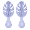 Picture of Wet Brush Go Green Mini Detangler, Purple - Detangling Travel Hair Brush - Ultra-Soft IntelliFlex Bristles Glide Through Tangles & Gently Loosens Knots While Minimizing Pain & Breakage (Pack of 2)