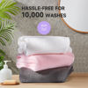 Picture of Umisleep 3 Pack Microfiber Hair Towel Wrap for Curly Hair, Super Absorbent Hair Drying Towel for Women, Kids, Hair Care Accessories, Hair Turban for Wet Hair (Grey, White, Pink)