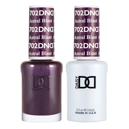 Picture of DND Gel Polish Set - 1 each of Red Gel Polish and Red Nail Polish, 702 Astral Blast, 0.5 Fl Oz