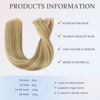 Picture of DOORES Tape in Human Hair Extensions, Balayage Light Blonde Highlighted Golden Blonde 40pcs 100g 18 Inch, Straight Hair Extensions Tape in Skin Weft Thick Hair
