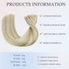 Picture of DOORES Tape in Hair Extensions Human Hair, Ash Blonde Highlighted Platinum Blonde 26 Inch 120g 40pcs, Hair Extensions Tape in Human Hair Straight Hair Extensions Remy Hair