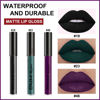 Picture of evpct DNM 3Pcs Dark Black Purple Green Matte Liquid Lipstick Lip Stain Sets for Women Matte+Lipstick Long Lasting 24 hr Hours Magic Lipstick 24 Hours original Waterproof 19#