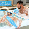Picture of Anezus Exfoliating Back Scrubber Bath Gloves Set, Exfoliating Shower Towel with Shower Gloves for Body Scrub, Back Cleaner Wash Gloves to Remove Dead Skin (Blue)